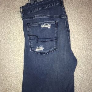 Size 12 Ripped American Eagle Jeans